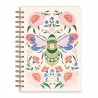 Carnet de notes à spirales - Wildflower Meadow (bee)
